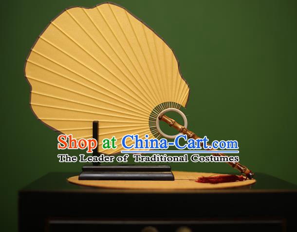 Traditional Chinese Crafts Xuan Paper Fan, Chinese Art Paper Palace Fans Bamboo Handle Fans for Women