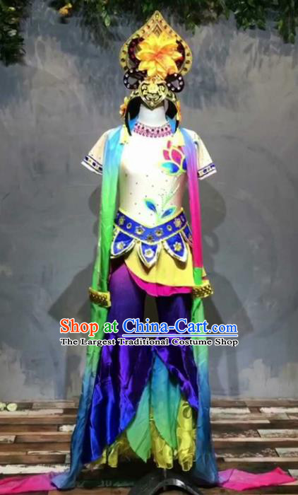 Chinese Traditional Folk Dance Costume Classical Dance Flying Dance Clothing for Women