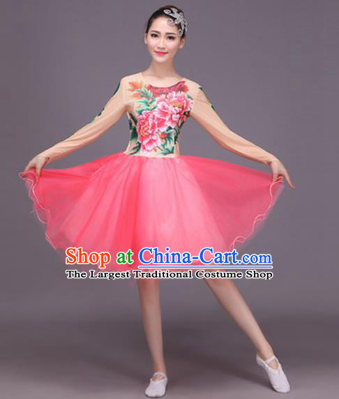 Chinese Classical Dance Costume Traditional Folk Dance Dress for Women