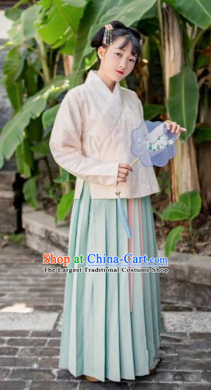 Chinese Traditional Ming Dynasty Nobility Lady Costumes Ancient Maidenform Hanfu Dress for Women