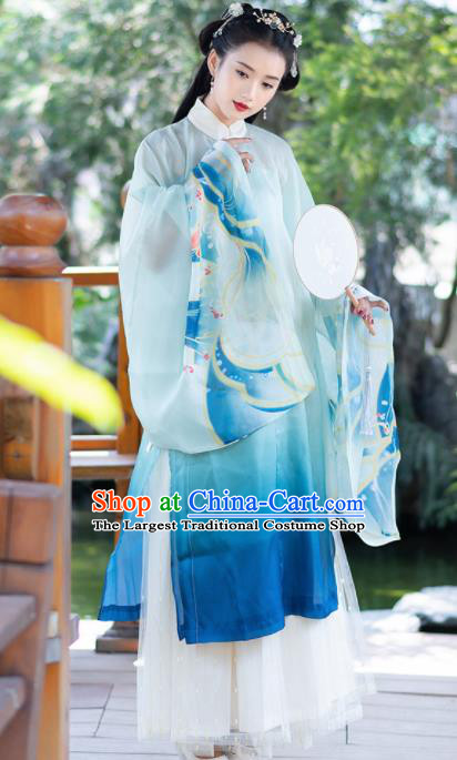 Ancient Chinese Ming Dynasty Historical Costumes Nobility Lady Hanfu Dress for Women