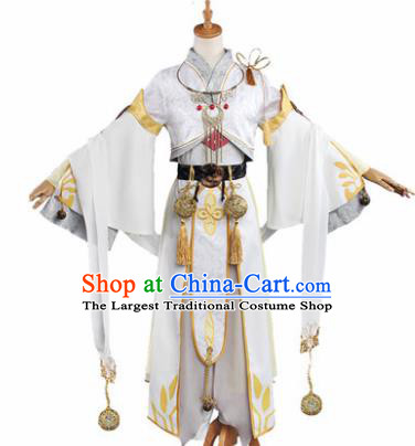 Chinese Traditional Cosplay Knight Costumes Ancient Swordsman Clothing for Men