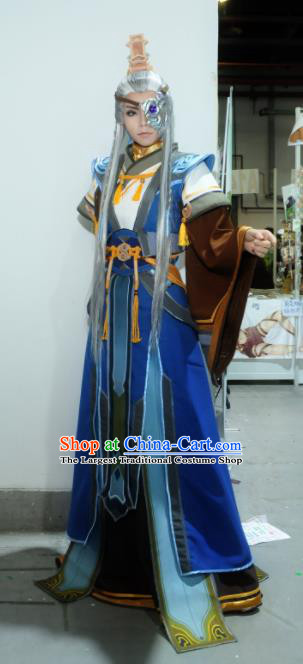 Top Grade Cosplay Chinese Ancient Swordsman Nobility Childe Costumes for Men