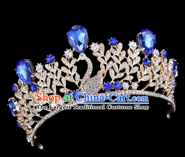 Top Grade Bride Wedding Hair Jewelry Accessories Baroque Court Princess Royal Crown for Women