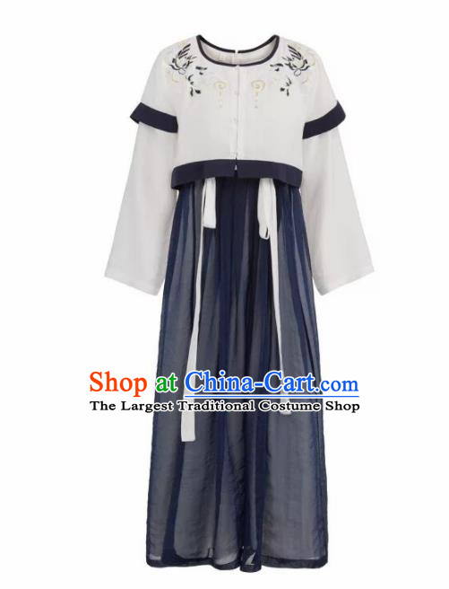 Chinese Tang Dynasty Palace Lady Costumes Ancient Las Meninas Hanfu Dress for Women