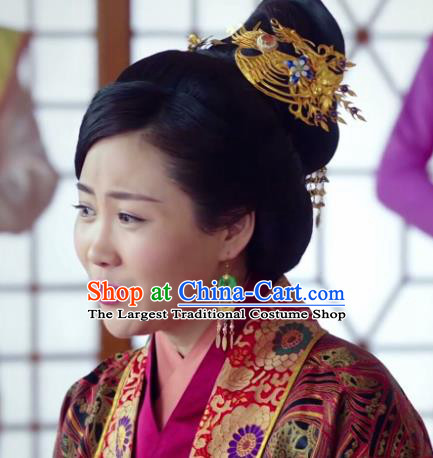 Chinese Ancient Imperial Consort Hair Accessories Phoenix Coronet Hairpins for Women