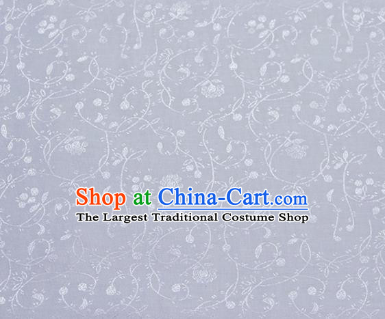 Asian Chinese Fabric Traditional Stria Pattern Design White Brocade Fabric Chinese Costume Silk Fabric Material