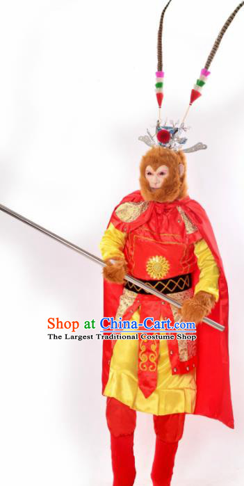 Chinese Beijing Opera Monkey King Costumes Traditional Handsome Monkey King Clothing for Men