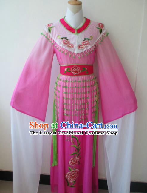 Chinese Traditional Peking Opera Princess Costumes Ancient Fairy Rosy Dress for Adults