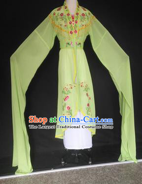 Chinese Traditional Peking Opera Costumes Ancient Court Maid Green Dress for Adults