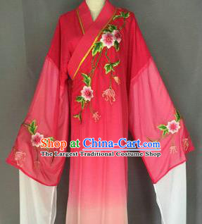 Chinese Traditional Peking Opera Niche Costume Ancient Scholar Rosy Robe for Adults