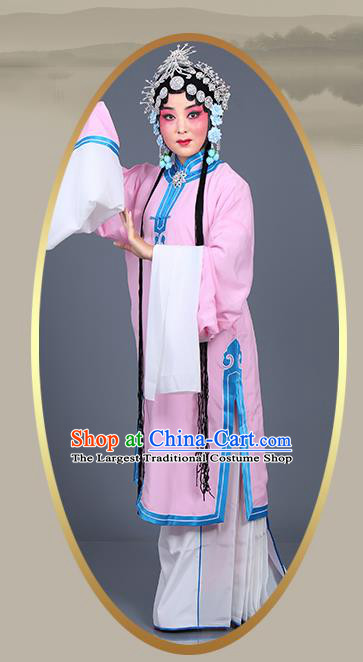 Chinese Traditional Beijing Opera Actress Costumes Ancient Young Mistress Pink Dress for Adults