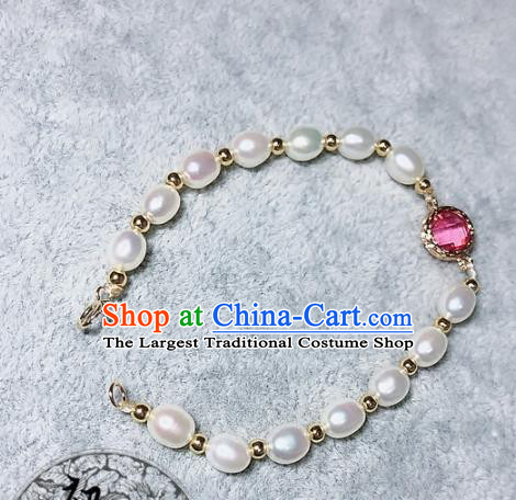 Top Grade Chinese Handmade Jewelry Accessories Pearls Bracelet Traditional Bangle for Women