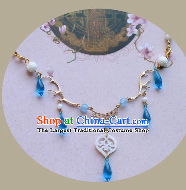 Traditional Chinese Handmade Shell Necklace Ancient Necklet Accessories for Women