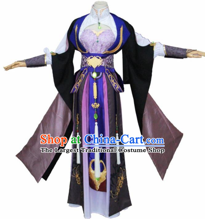 Chinese Traditional Cosplay Princess Costumes Ancient Swordswoman Hanfu Dress for Women