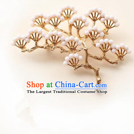 Japanese Traditional Courtesan Pineburst Brooch Ancient Geisha Kimono Breastpin Accessories for Women