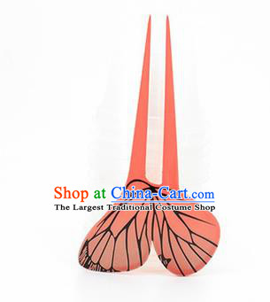 Japanese Traditional Courtesan Orange Hair Comb Hairpins Ancient Geisha Kimono Hair Accessories for Women