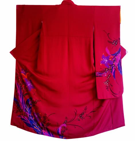 Japanese Traditional Courtesan Furisode Kimono Costumes Ancient Cosplay Yukata Clothing for Women