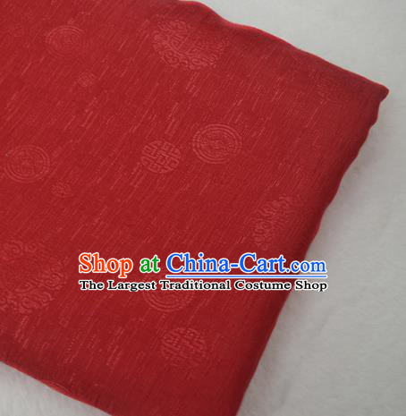 Chinese Royal Red Brocade Palace Traditional Pattern Design Silk Fabric Chinese Fabric Asian Material