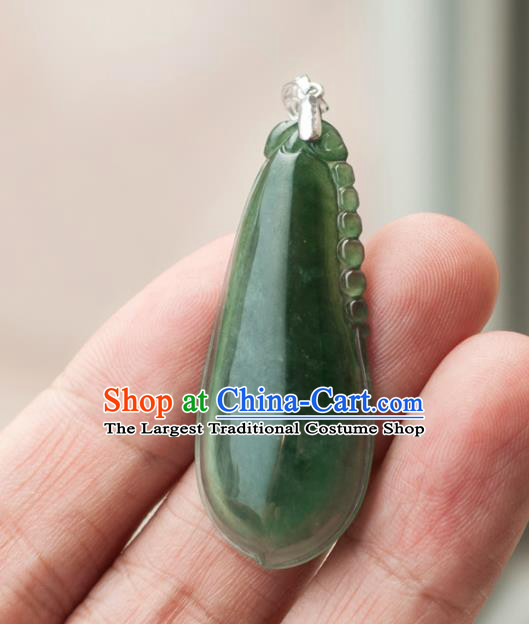 Chinese Traditional Jewelry Accessories Jade Pendant Ancient Jadeite Necklace