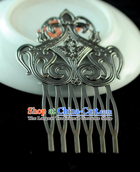Chinese Traditional Hanfu Black Hair Comb Hair Accessories Ancient Classical Hairpins for Women