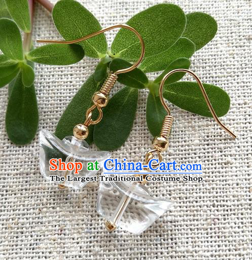 Chinese Traditional Crystal Jewelry Accessories Ancient Hanfu Earrings for Women