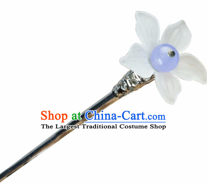 Chinese Traditional Hanfu Lily Flower Hair Clip Hair Accessories Ancient Classical Hairpins for Women