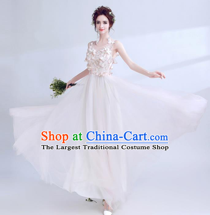 Top Grade Handmade Compere Costume Catwalks Butterfly Formal Dress for Women