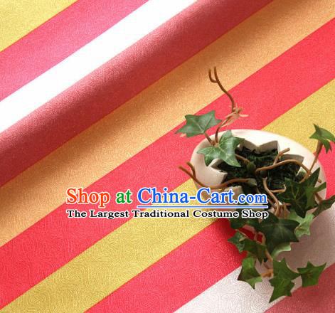 Asian Traditional Drapery Korean Colorful Streak Hanbok Brocade Fabric Silk Fabric Material