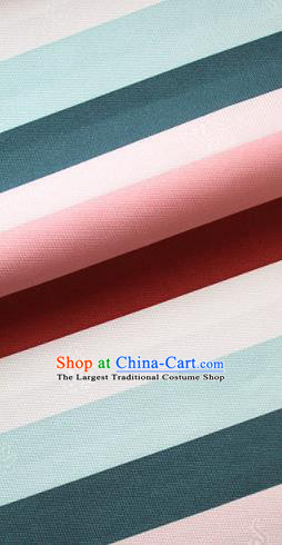 Asian Traditional Drapery Korean Colorful Hanbok Brocade Fabric Silk Fabric Material