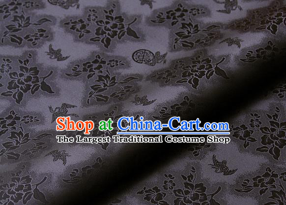 Asian Traditional Classical Peony Pattern Palace Drapery Korean Hanbok Brocade Satin Fabric