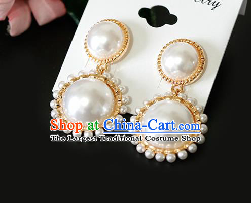 Top Grade Handmade Pearls Earrings Bride Jewelry Accessories for Women