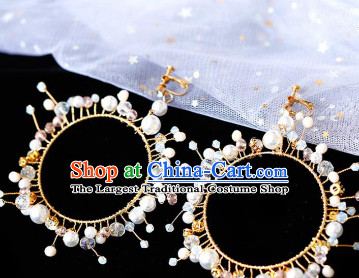 Top Grade Handmade Baroque Beads Earrings Bride Jewelry Accessories for Women