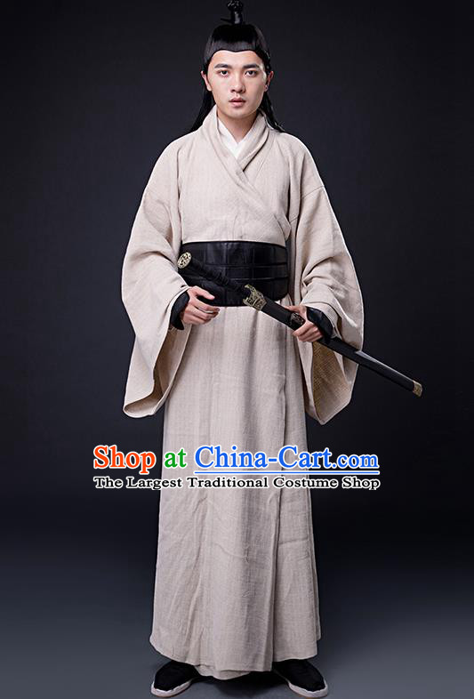 Chinese Ancient Drama Three Kingdoms Period Swordsman Costumes for Men