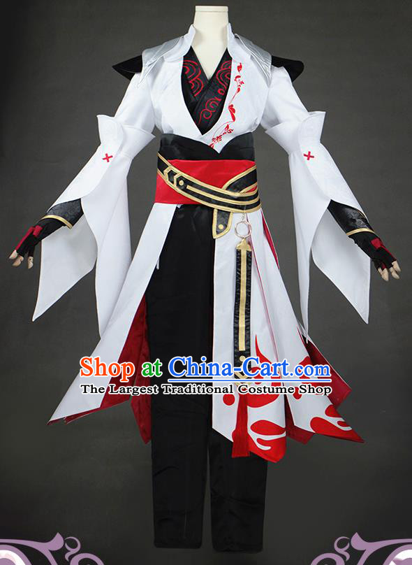 Chinese Traditional Cosplay Knight Costumes Ancient Swordsman Clothing for Men