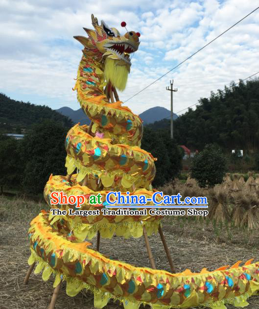 Chinese Folk Dance Dragon Dance Competition Dragon Head Traditional Dragon Dance Costumes Complete Set for Adult