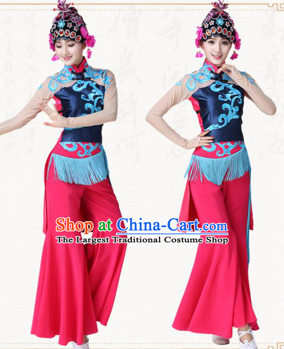 Chinese Traditional Classical Dance Folk Dance Clothing Group Dance Costumes for Women