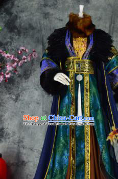 Traditional Chinese Cosplay Royal Highness Costumes Ancient Swordsman King Hanfu Clothing for Men