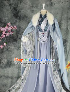 Traditional Chinese Cosplay Prince Costumes Ancient Swordsman King Hanfu Clothing for Men