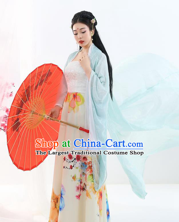 Chinese Traditional Ancient Drama Peri Court Lady Hanfu Dress Tang Dynasty Imperial Concubine Costumes for Women