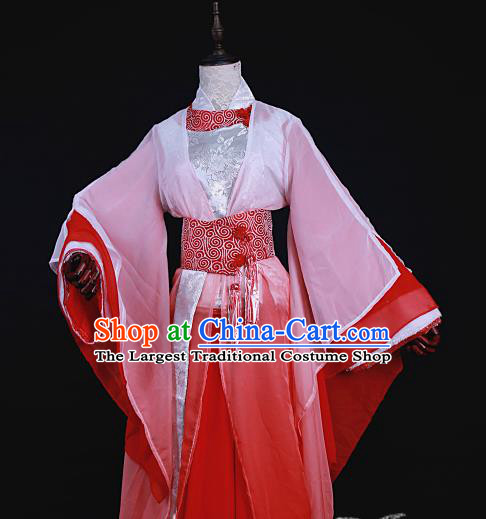 Chinese Traditional Ancient Swordswoman Princess Costumes for Women