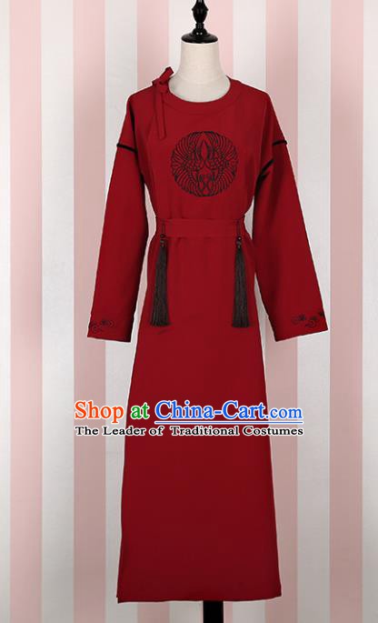 Ancient Chinese Tang Dynasty Imperial Bodyguard Swordsman Embroidered Costume for Men