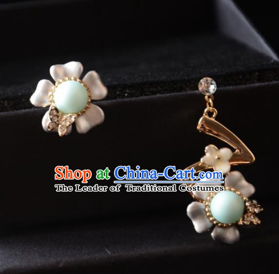 European Western Bride Vintage Accessories Eardrop Renaissance Flowers Earrings for Women