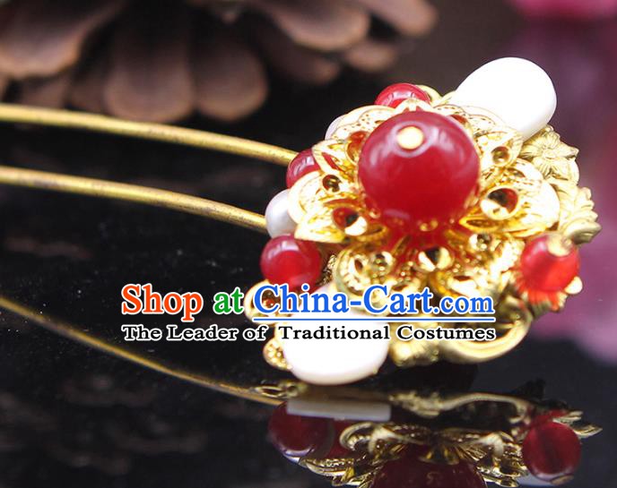 Handmade Chinese Ancient Palace Lady Hair Accessories Hanfu Hairpins Hair Clip for Women