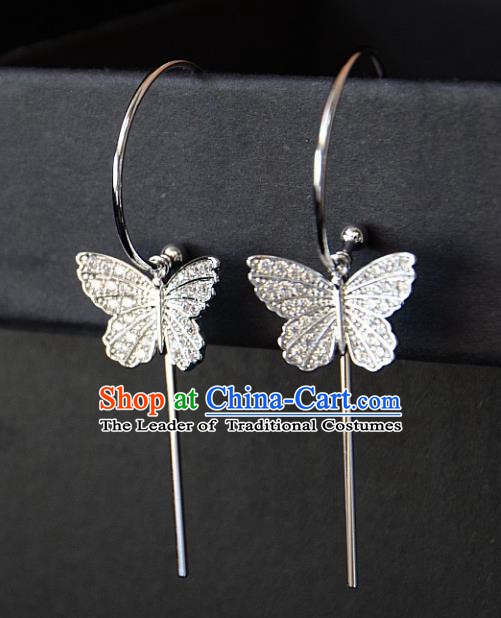 European Western Bride Vintage Butterfly Eardrop Accessories Renaissance Earrings for Women