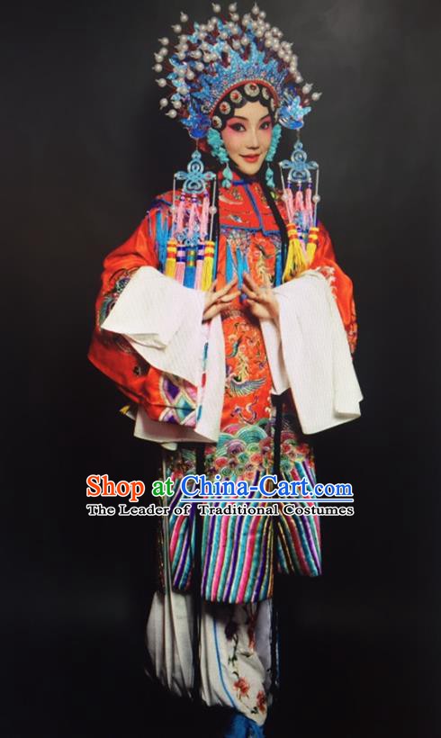 Traditional Chinese Beijing Opera Actress Costume Peking Opera Imperial Concubine Embroidered Clothing for Women