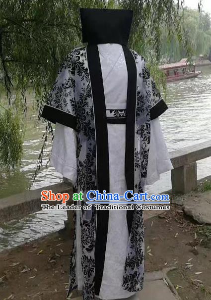 Traditional Chinese Stage Performance Costume Ancient Song Dynasty Ministry Councillor Clothing for Men