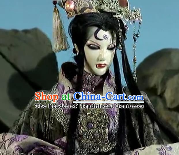 Traditional China Ancient Cosplay Hair Accessories Swordsman Wig and Headwear for Men