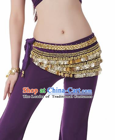 Purple Waistband Asian Indian Belly Dance Waist Accessories India National Dance Belts for Women
