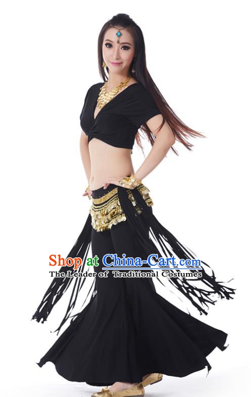 Indian Belly Dance Costume India Raks Sharki Black Uniform Oriental Dance Clothing for Women